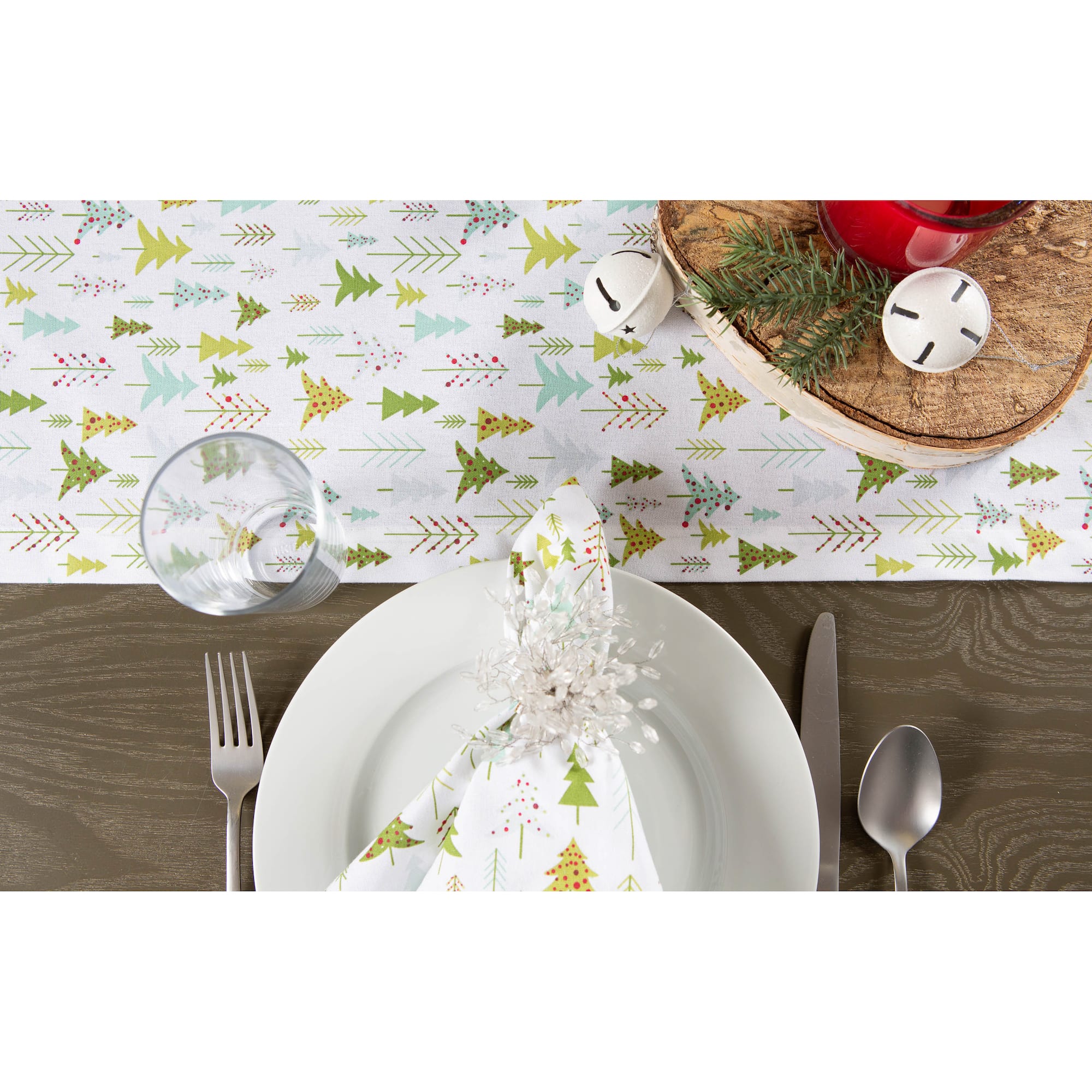 DII® 108" Holiday Woods Printed Table Runner